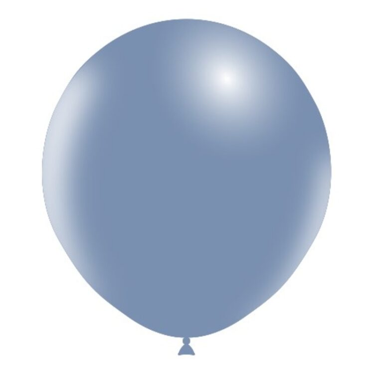 25 Ballons Latex HG118 Vintage Bleu - Balloonia