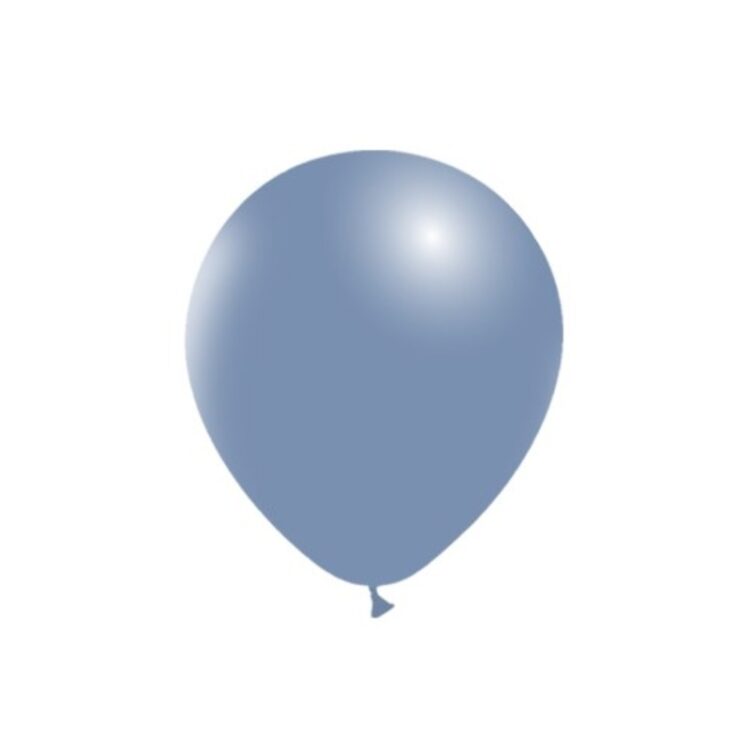 100 Ballons Latex HG45 Vintage Bleu - Balloonia