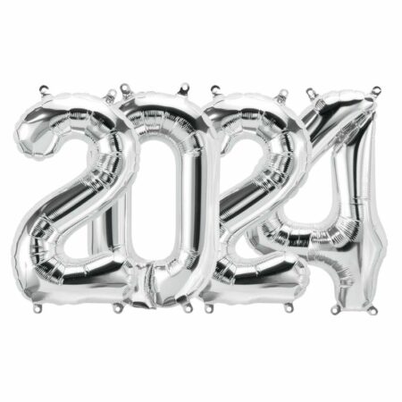 Kit Alu "2024" Argent 16" - Northstar Balloons