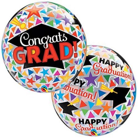 Bubble 22" "Congrats Grad" Multicolore - Qualatex