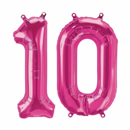 Kit Alu "10" Magenta 16" - Northstar Balloons
