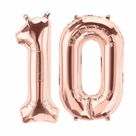 Kit Alu "10" Rose Gold 16" - Northstar Balloons