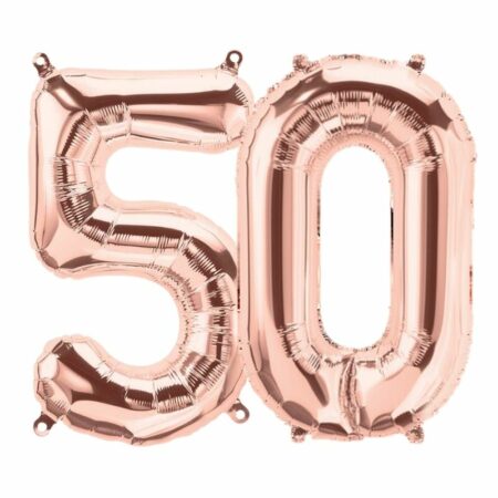 Kit Alu "50" Rose Gold 16" - Northstar Balloons