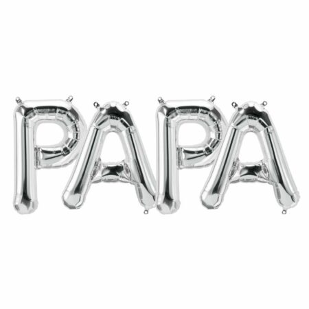 Kit Alu "Papa" Argent 16" - Northstar Balloons
