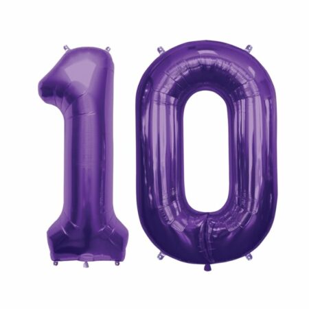 Kit Alu "10" Violet 34" - Northstar Balloons