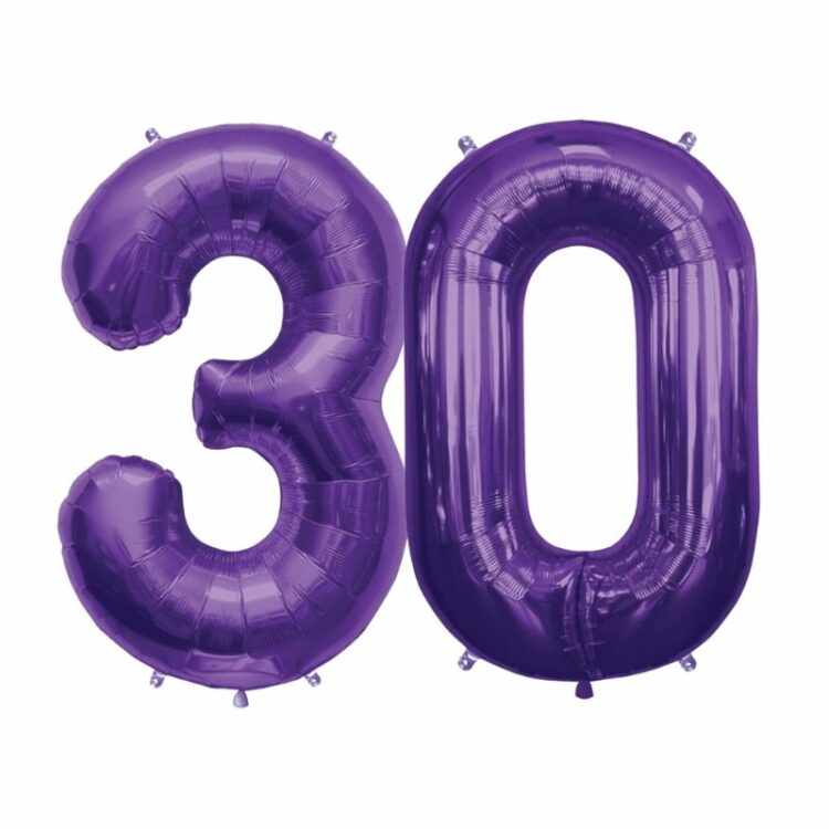 Kit Alu "30" Violet 34" - Northstar Balloons