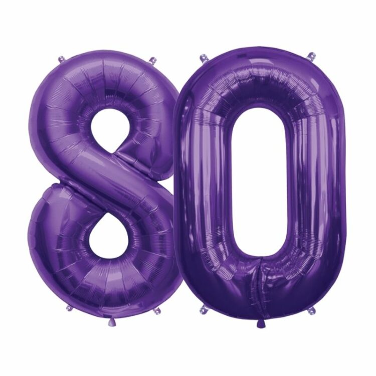 Kit Alu "80" Violet 34" - Northstar Balloons