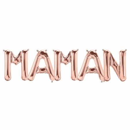 Kit Alu "Maman" Rose Gold 34" - Northstar Balloons