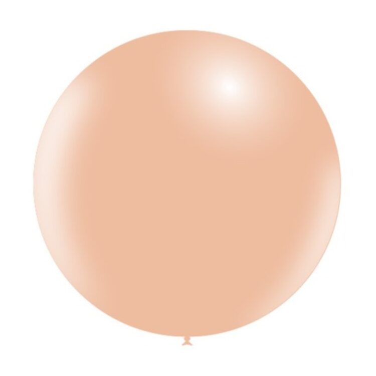 1 Ballon Latex 3' (90cm) Standard Pêche - Balloonia