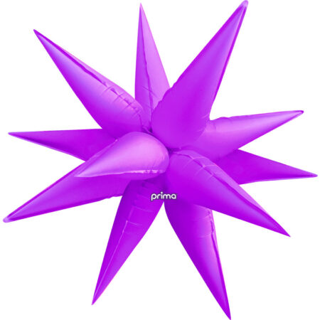 1 Ballon Starburst Electric Violet