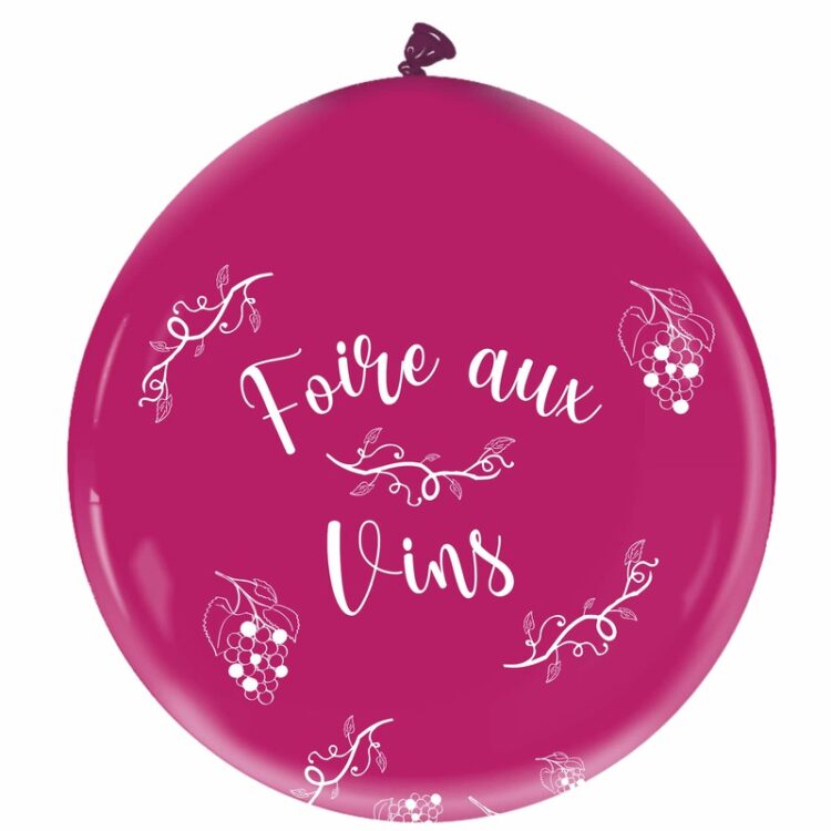 1 Ballon Latex 3' Foire aux Vins - Cattex